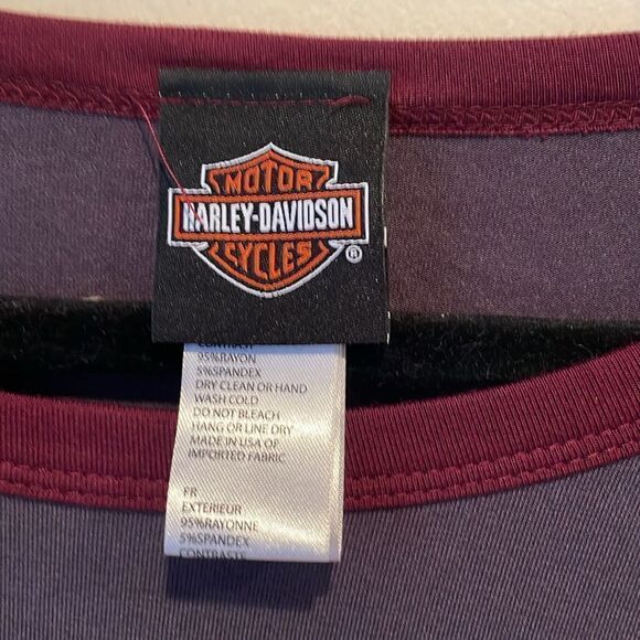 Women's Harley-Davidson Motor Cycles Short Sleeve Bling Top Size XL - Picture 3 of 6